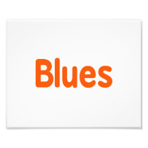 Blues word d orange music design.png art photo