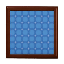 Bluesville Retro Squares Jewelry Box