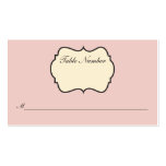 Blush Pink, Cream, Grey Damask Place Card Business Card