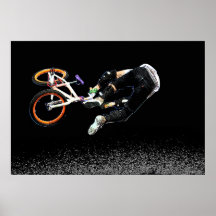 BMX Glow 1,  Copyright Karen J Williams Poster