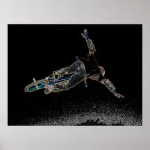 BMX Glow 2,  Copyright Karen J Williams Posters