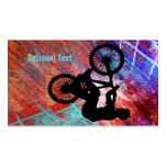 BMX on Rusty Grunge Business Card Templates