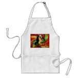 BMXers in Red and Orange Grunge Swirls Aprons