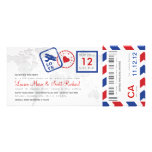 Boarding Pass Airmail Ticket Invitation