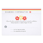 Boarding Pass RSVP Card to Portugal invitations