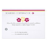 Boarding Pass RSVP Card to Portugal invitations