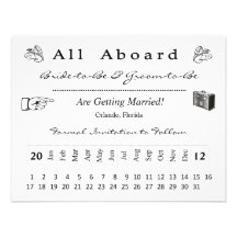 Boarding Pass Save the Date Custom Invite
