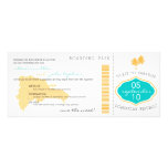 Boarding Pass Save the Date to Dominican Republic Custom Announcement