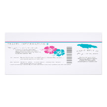 Boarding Pass to Jamaica Wedding Travel Info Personalised Invites