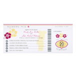 Boarding Pass to Portugal Wedding Invitation invitations