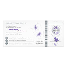 Boarding Pass to Thailand Wedding Invitation