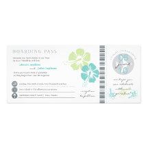 Boarding Pass Wedding Invitation
