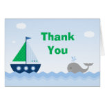 Boat Baby Shower Thank You Card