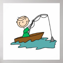 Boat Fishing Poster