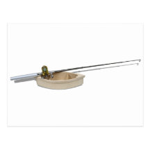 BoatFishingPole103110 Postcards