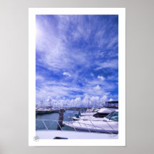 Boats And Clouds Posters