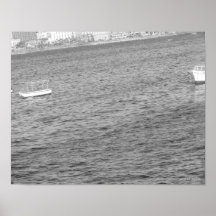 Boats on the Mediterranean Sea Print