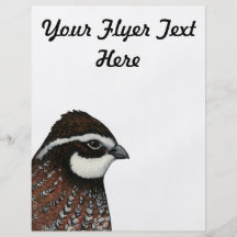 Bobwhite Quail Head Flyer