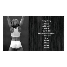 Body Building Business Card Template