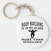Body building designs keychain