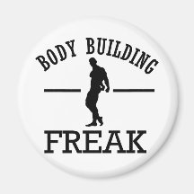 Body Building freak Fridge Magnets