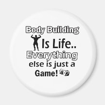 Body Building Gift Designs Fridge Magnets