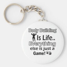 Body Building Gift Designs Keychains
