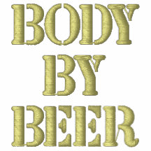 BODY BY BEER - t-shirt Embroidered Hoodie