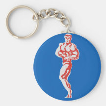 Bodybuilder Key Chain