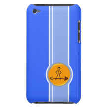 Bodybuilding; blue & orange iPod touch covers