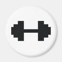 bodybuilding dump bells fridge magnet