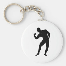 Bodybuilding gym key chain