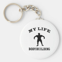 Bodybuilding My Life Keychain