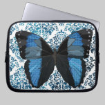 Boho Blue  Butterfly Computer Sleeve laptop sleeves