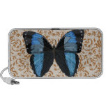 Boho Blue Butterfly Doodle Speaker speakers