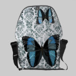 Boho Blue Butterfly  Messenger Bag messenger bags