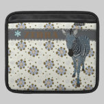 Boho Blue Zeb  Floral iPad Sleeve ipad sleeves