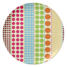 Boho Dots Melamine Plate