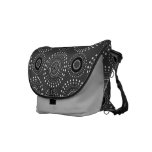 Boho Medallian Messenger Bag - Charcoal Grey messenger bags