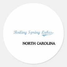 Boiling Spring Lakes North Carolina City Classic Stickers