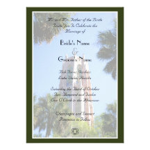 Bok Tower Wedding, personalised Custom Announcements