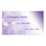 Bokeh Pink and Purple Business Card Templates