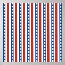 Bold and Fun 4th of July Stars and Stripes Pattern Print