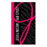 Bold and Stylish Zebra Print Business Card
