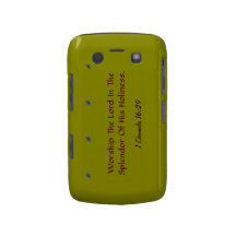 Bold blackberry case mate Worship the lord verse!
