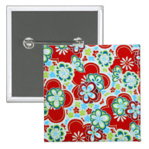 Bold Flowers Button