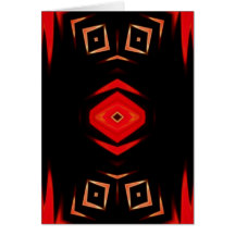 Bold in Red greeting card