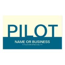 bold PILOT (colour customisable) Business Card Template