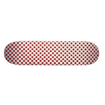 Bold Red Dot Pattern Skate Boards
