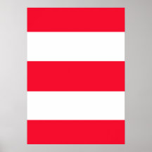 Bold Red Stripes Print